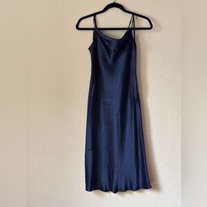 Aritzia Navy Slip Dress